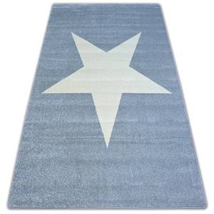 Tapis Nordic Etoile Gris et Crè Gris - Matière plastique - Textile - 240 x 1 x 330 cm