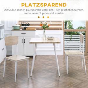 Esstischgruppe 835-086 Braun - Holzwerkstoff - 70 x 76 x 70 cm