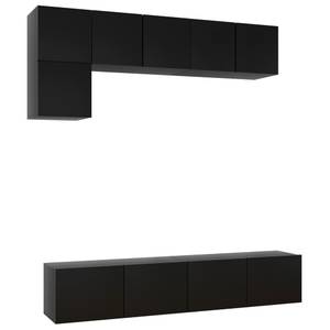 TV-Schrank 5er Set D904 Hochglanz Schwarz