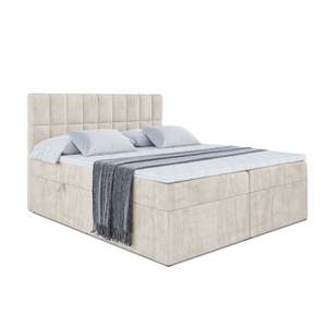 Boxspringbett MIAMI Ecru - Breite: 200 cm - H4