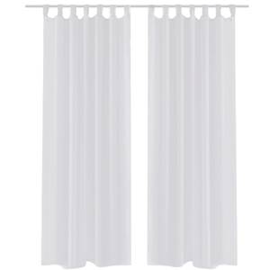 Rideau(lot de 2) 294201 Blanc - Hauteur : 175 cm