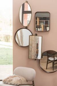 Miroir suspendu rectangulaire 70 cm Doré - Verre - 50 x 70 x 35 cm