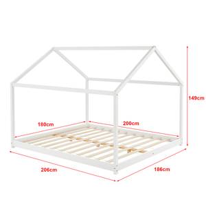 Lit cabane avec matelas Cerro 186 x 149 cm