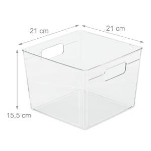 Lot de 4 rangements pour frigo Matière plastique - 21 x 16 x 21 cm