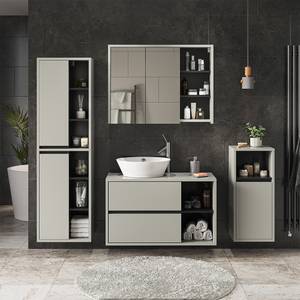 Mobilier de salle de bains Viola Anthracite - Gris