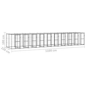 Hundehütte 3008425-3 Tiefe: 1100 cm