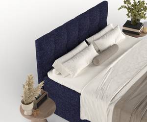 Boxspringbett Shay Marineblau - Breite: 200 cm - H2