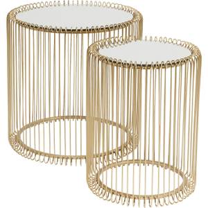 Tables d'appoint Wire I (lot de 2) Doré - 44 x 45 x 44 cm