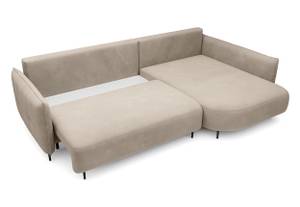 Ecksofa Oblivio Beige - Ecke davorstehend rechts - Ottomane davorstehend rechts