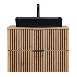 Badezimmer Waschplatz Set XANTEN (2-tlg) Braun - Holzwerkstoff - 81 x 200 x 47 cm