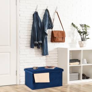 Banquette pliable en velours Bleu