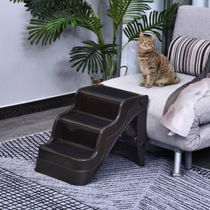 Hundetreppe D06-050BN Braun - Kunststoff - 39 x 15 x 62 cm