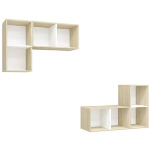 TV-Schrank(4er Set) 3007948 Eiche Sonoma Dekor - Weiß