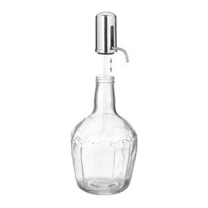 Distributeur d’eau en set avec 6 verres Argenté - Verre - Matière plastique - 17 x 27 x 17 cm