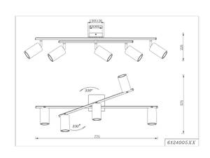 LED Deckenstrahler Spots dimmbar Schwarz Schwarz