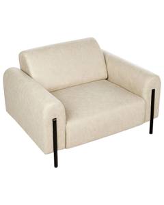 Fauteuil ASKIM Beige - Noir