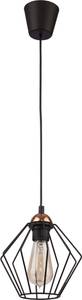 Lampe à suspension GALAXY Noir - Cuivre - 20 x 100 x 20 cm - Nb d'ampoules : 1