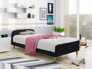 Boxspringbett Hot 2 Schwarz - Breite: 90 cm