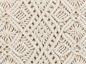 Coussin décoratif PATTAN Beige - Blanc - Fibres naturelles - 45 x 10 x 45 cm