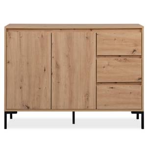 Kommode mit 3 Schubladen 2428 Braun - Grau - Holzwerkstoff - 120 x 87 x 40 cm