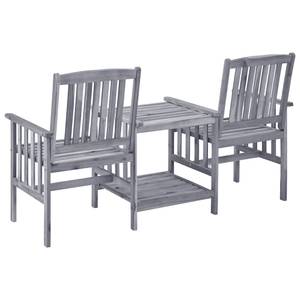 Bistro Set K79 Grau - Massivholz