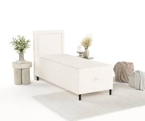 Boxspringbett Alma Creme - Breite: 90 cm - H3