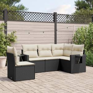 Gartensitzgruppe K6466(5-tlg) Schwarz - Massivholz - 69 x 62 x 62 cm