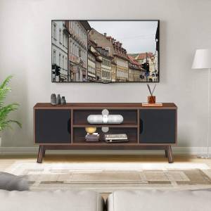 TV-Ständer Fernsehschrank Braun - Holzwerkstoff - 39 x 47 x 120 cm