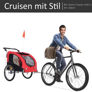 Fahrradanhänger 5663-1289 Rot