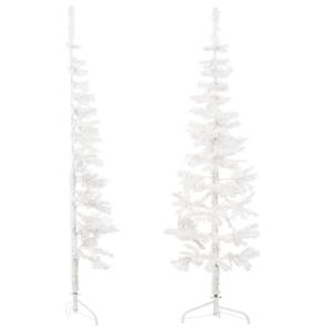 Demi-sapin de Noël artificiel 3013738 Blanc - 45 x 150 x 45 cm