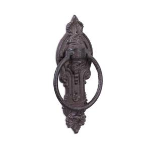 Heurtoir de porte antique en lot de 5 Noir - Marron - Métal - 11 x 26 x 3 cm