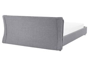 Doppelbett PARIS Grau - Silber - Breite: 195 cm - Textil - Unbeschichtet