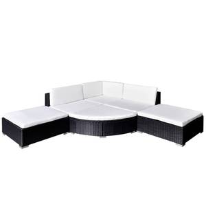 Gartenmöbel Set Schwarz - Polyrattan - 70 x 53 x 70 cm