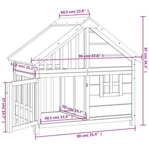 Hundehütte 3028709 Braun