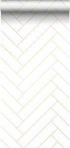 papier peint chevron 7328 Doré