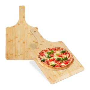 Lot de 2 planches à pizzas Marron - Bambou - 50 x 1 x 30 cm