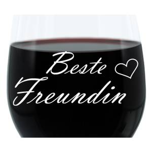 Gravur-Weinglas Beste Freundin Glas - 9 x 23 x 9 cm