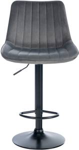 Tabouret de bar Toni Lot de 2 Gris lava