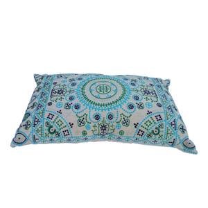 Orientalischer Ethno-Kissen Nomad Türkis - Textil - 55 x 15 x 35 cm