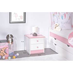 Table de chevet RONDO Rose clair