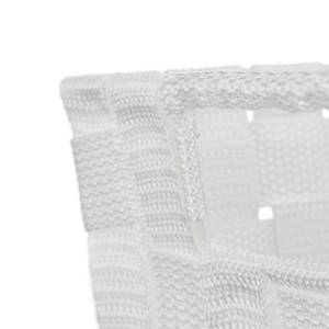 2 x Aufbewahrungskorb in Weiß - Größe L Weiß - Metall - Kunststoff - 35 x 22 x 26 cm