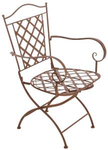 Chaises de jardin Adara Lot de 2 Marron