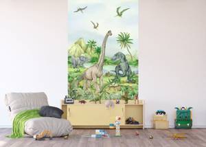 Fototapete Dinosaurier 601223 Grau - Naturfaser - Textil - 270 x 150 x 150 cm