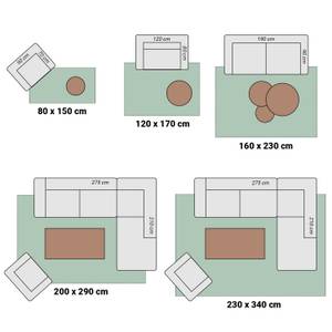 Orientteppich Leyla Medaillon Taupe - 200 x 290 cm