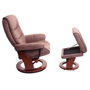 Relaxsessel J42 mit Hocker Braun