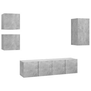 TV-Schrank 5er Set D195 Grau - Holzwerkstoff - 30 x 60 x 31 cm