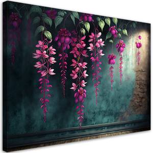 KUNSTDRUCK Hanging Purple Flowers 2 90 x 60 cm