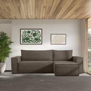 NAPI II Universal - Ecksofa Dunkelbraun - Breite: 262 cm