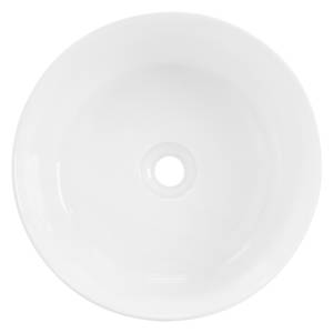 Lavabo Ø 41x18cm Blanc Céramique Blanc