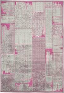 Teppich Kingstown Pink - Violett - Textil - 120 x 1 x 170 cm